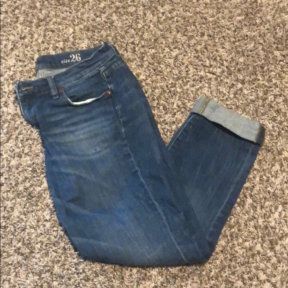 JCrew Broken In Boyfriend Crop Pant